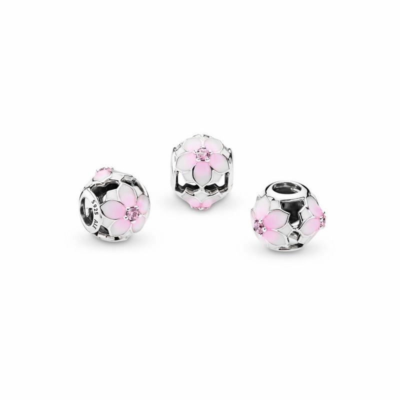 Pandora Magnolia Bloom Charm NZ, Sterling Silver (134659-QUV)